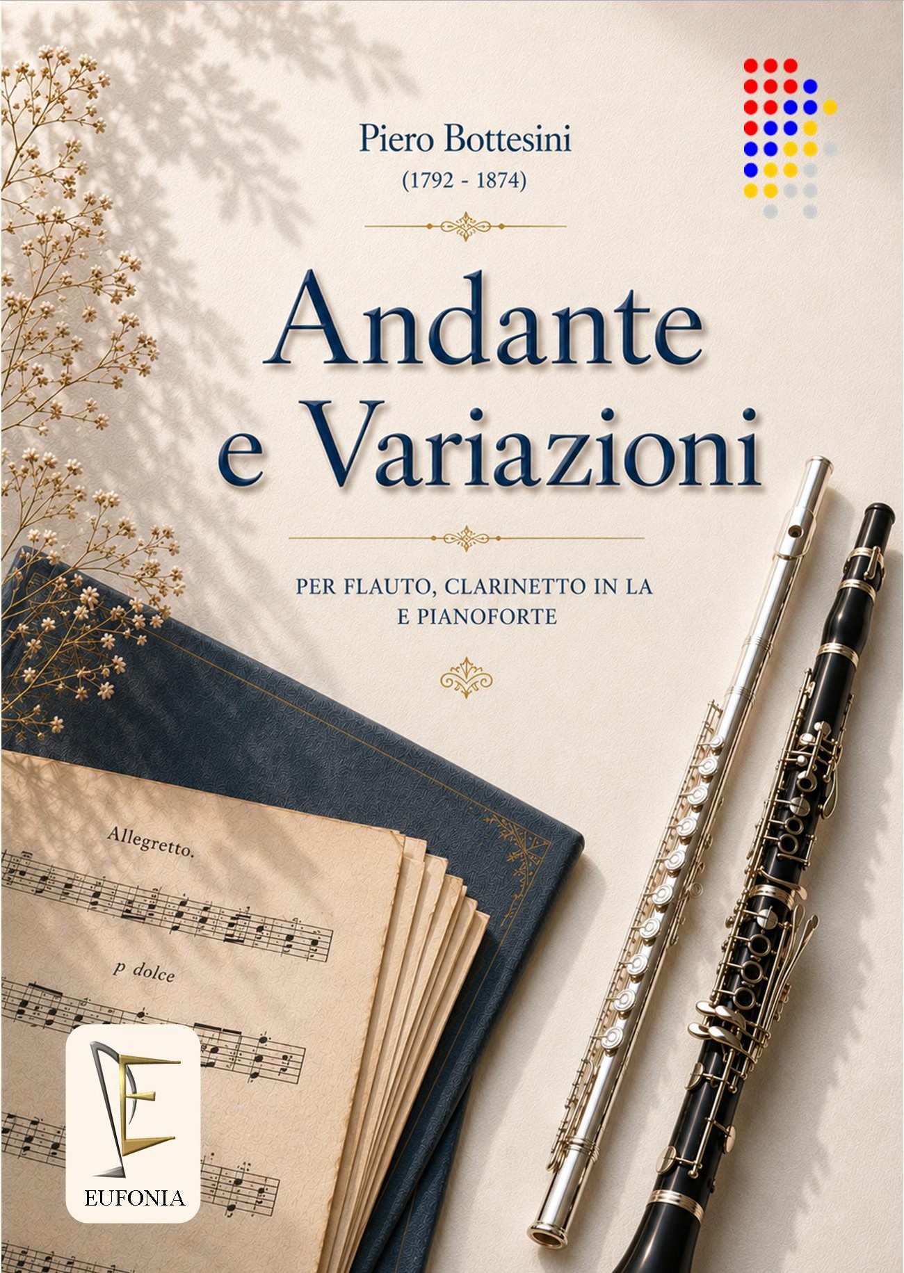 ANDANTE E VARIAZIONI PER FLAUTO CLARINETTO IN LA E PIANOFORTE