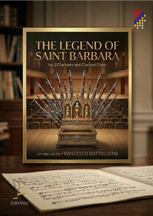 THE LEGEND OF SANT BARBARA for 2 clarinets and choir