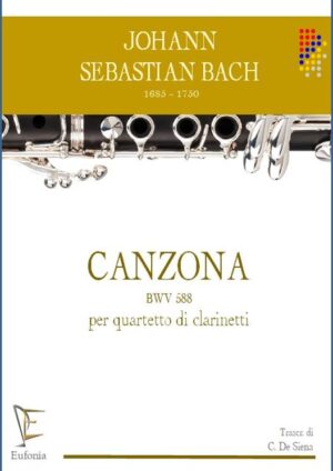 CANZONA BWV 588 PER QUARTETTO DI CLARINETTI