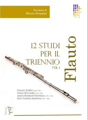 12 STUDI PER IL TRIENNIO DI FLAUTO - VOL. 1. edizioni_eufonia